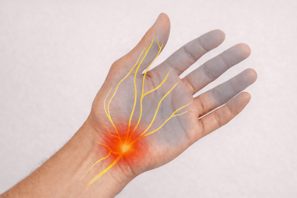 karpalni tunel ilustracija ruke